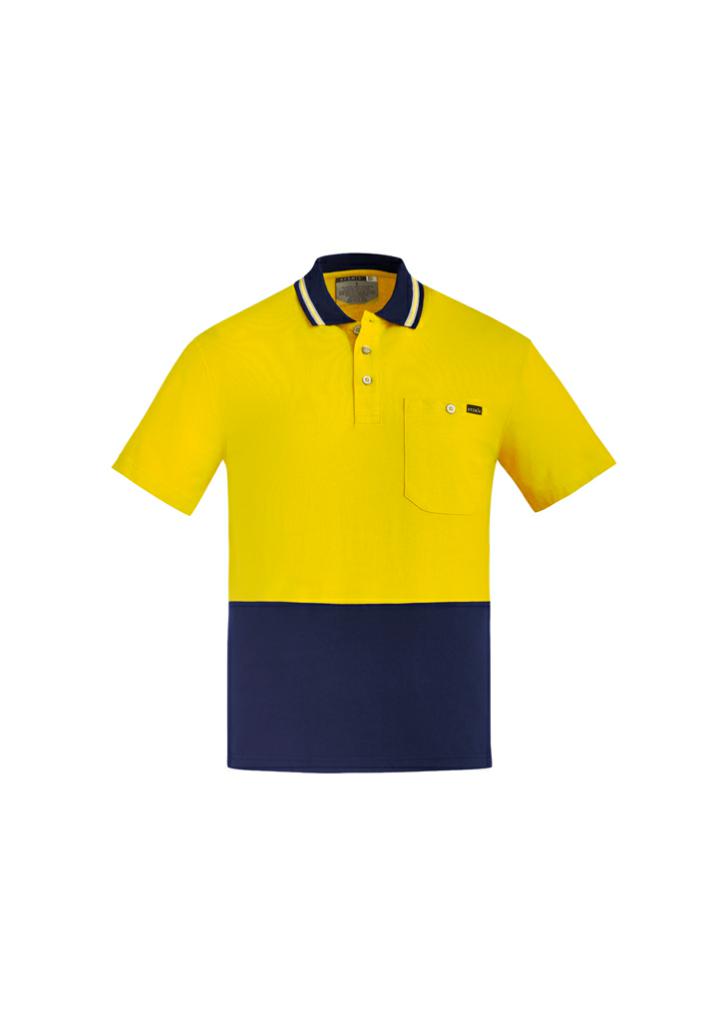 Syzmik ZH435 Mens Hi Vis Cotton S/S Polo - Thread and Ink Workwear