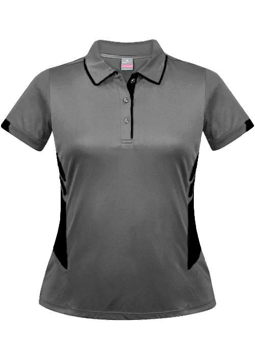 Aussie Pacific 2311 Ladies Tasman Polo - Black - Thread and Ink Workwear