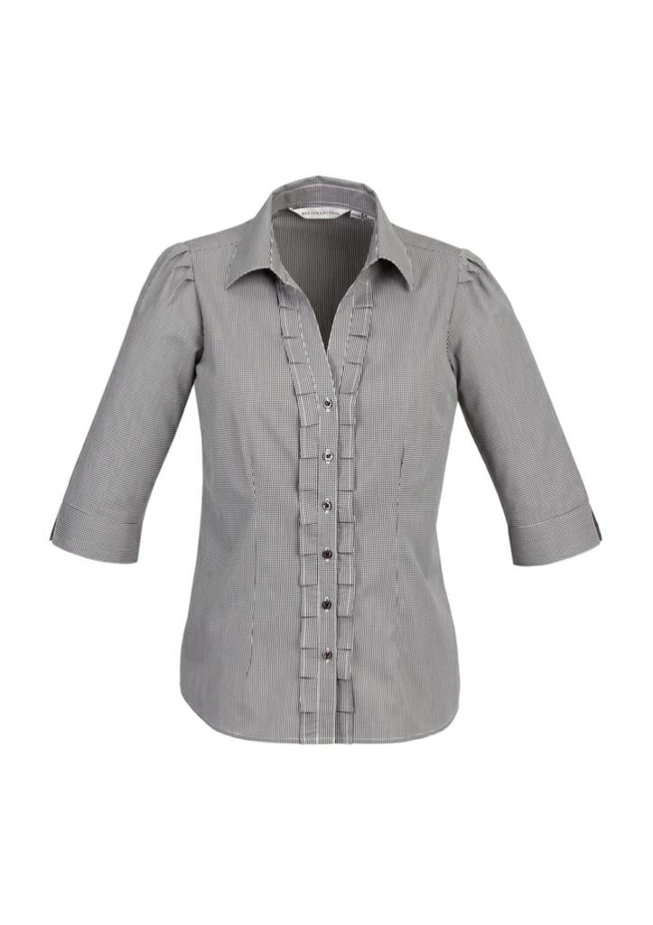 Biz Collection S267LT Ladies Edge 3/4 Sleeve Shirt - Thread and Ink Workwear
