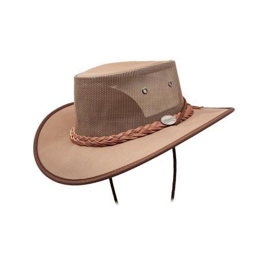 Barmah Hats 1057BR Canvas Drover Hat Brown - Thread and Ink Workwear