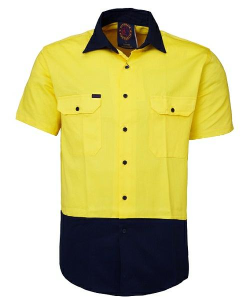 RiteMate RM107V2S vented open front S/S shirt - Thread and Ink Workwear