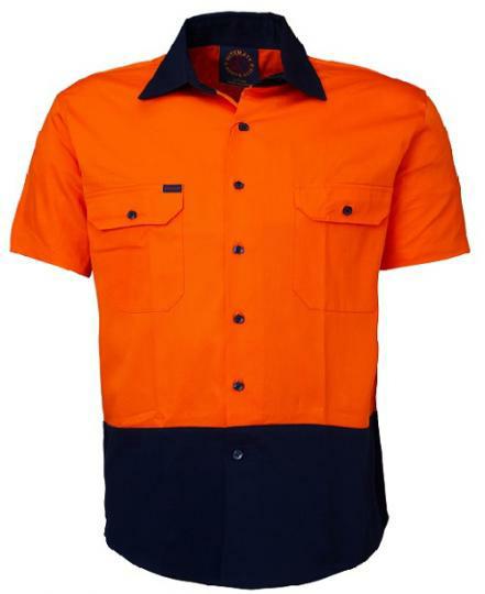 Ritemate Open Front RM1050S Short Sleeve Shirt - Thread and Ink Workwear