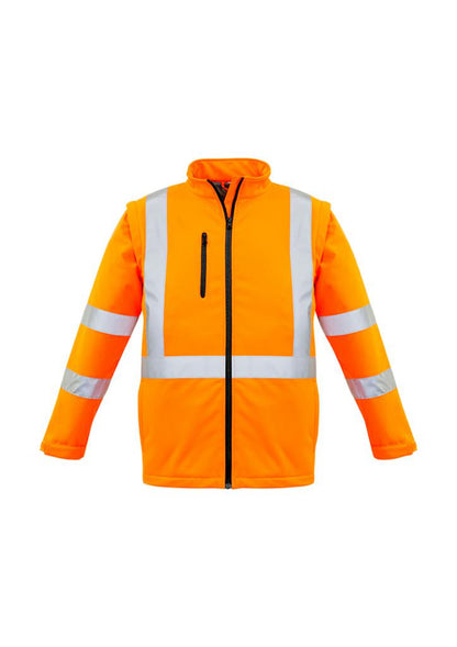 Syzmik ZJ680 Hi-Vis 2in1 X Back Soft Shell Jacket - Thread and Ink Workwear